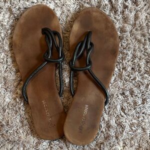 Jeffrey Campbell Black and Brown Sandals